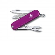 Нож-брелок VICTORINOX Classic SD Colors Tasty Grape, 58 мм, 7 функций, фиолетовый