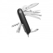 Нож перочинный Stinger, 89 мм, 15 функций, материал рукояти: АБС-пластик (чёрный)