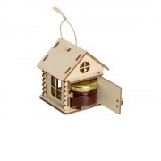 Подарочный набор Варенье в домике, клубничное варенье с мятой 25 мл