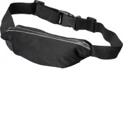 Эластичная спортивная поясная сумка Nicolas, серебристый