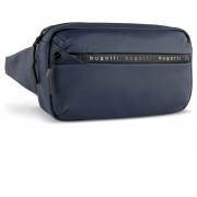 Сумка на пояс BUGATTI Blanc, синяя, тарпаулин/полиэстер, 26х5,5х13,5 см