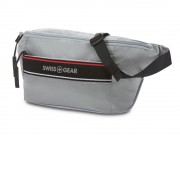 Сумка на пояс SWISSGEAR, светло-серая, полиэстер с плетением рип-стоп, 38 x 5 x 15 см