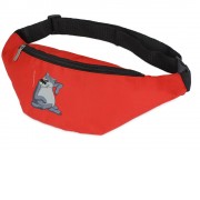 Сумка на пояс Жил-был Пес, красный