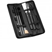 Набор для барбекю Barabicu из 10 предметов, черный (Р)