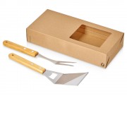 Набор BBQ Grill Master из двух приборов с деревянными ручками