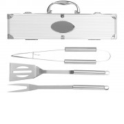 Набор для барбекю в кейсе: лопатка, щипцы, вилка
