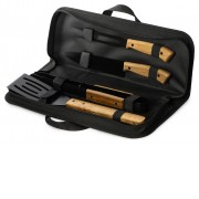 BBQ набор из акации, черный