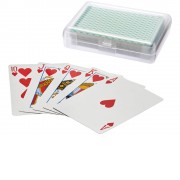 Карточная игра Reno в чехле, прозрачный/зеленый