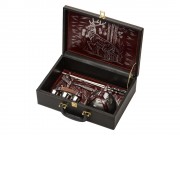 Набор Подарочный с многофункциональным ножом, темно-коричневый/бордовый