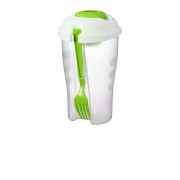 Набор для салата Shakey: салатник, вилка, контейнер для соуса