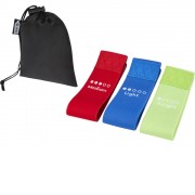 Olivia комплект из 3 лент для йоги в чехле из переработанного РЕТ-пластика, многоцветный