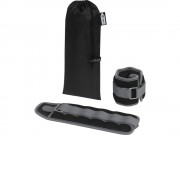 Набор Jane из двух регулируемых утяжелителей для голеностопа/запястья весом 0,5 кг, серый