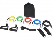 Arnold комплект трубчатых эспандеров для занятий фитнесом в чехле из переработанного PET-пластика, многоцветный