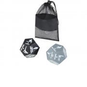 Комплект Simmons из 2 игральных костей для занятий фитнесом в чехле из переработанного РЕТ-пластика, черный