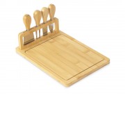 Набор для сыра из бамбука со съемной подставкой Camembert