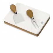 Набор ножей для сыра Fontina, акация и искусственный мрамор