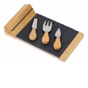 Набор для сыра из сланцевой доски и ножей Bamboo collection Taleggio (Р)