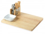 Набор Save time для сыра и вина со съемной подставкой, натуральный, серебристый