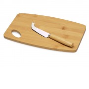 Набор для сыра с ножом и доской из бамбука