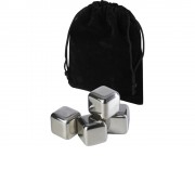 Froz набор кубиков для охлаждения из нержавеющей стали - сплошной черный / Серебряный