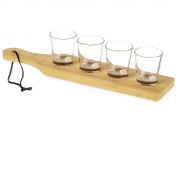 Набор стопок на бамбуковой подставке Shots