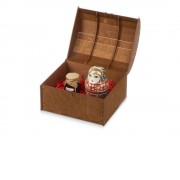 Подарочный набор Матрешка: штоф 0,5л, варенье из сосновых шишек (овальная банка), 325г