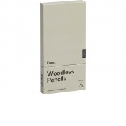 K'arst, набор из 5 графитовых карандашей 2B без дерева, серый