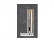 Набор Parker IM Core Brushed Metal GT: ручка шариковая, ручка роллер