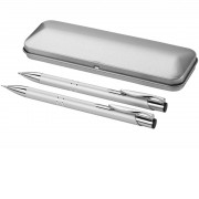 Набор Dublin: ручка шариковая, карандаш механический, серебристый