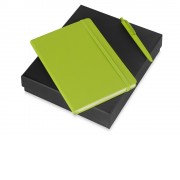 Подарочный набор Vision Pro soft-touch с ручкой и блокнотом А5, зеленый