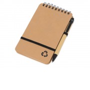 Набор канцелярский с блокнотом и ручкой Masai, черный