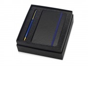 Подарочный набор Reporter с ручкой и блокнотом А6, синий