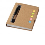 Набор стикеров Reveal с ручкой и блокнотом А7, светло-коричневый