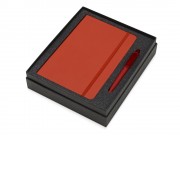 Подарочный набор Vision Pro soft-touch с ручкой и блокнотом А5, красный