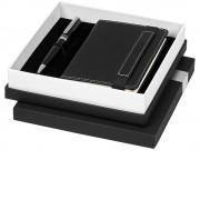 Подарочный набор Legatto из блокнота формата А6 и шариковой ручки, черный