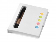 Набор стикеров Reveal с ручкой и блокнотом А7, белый