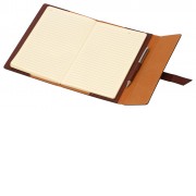 Бизнес-блокнот А5 с клапаном Fabrizio с ручкой, коричневый