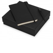 Подарочный набор Moleskine Amelie с блокнотом А5 Soft и ручкой, черный