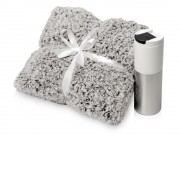 Подарочный набор с пледом и термокружкой Хюгге