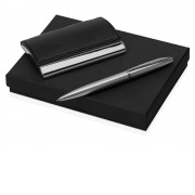 Набор Партнер: визитница, ручка шариковая, черный