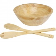 Argulls, бамбуковая салатница и приборы, natural