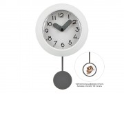 Настенные часы с маятником Pendulum, белый