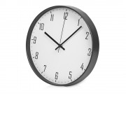 Пластиковые настенные часы  диаметр 30 см Carte blanche, черный