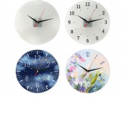 Часы настенные круглые из стекла 28 см Thames