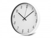 Пластиковые настенные часы  диаметр 30 см Carte blanche, белый