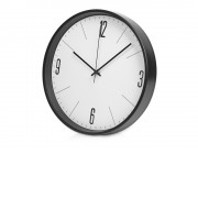 Алюминиевые настенные часы, диаметр 30,5 см Zen, черный
