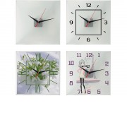 Часы настенные квадратные из стекла 28х28 см Nile (Р)