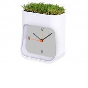 Часы настольные Grass, белый/зеленый