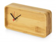 Прямоугольные настольные часы из бамбука Squarium