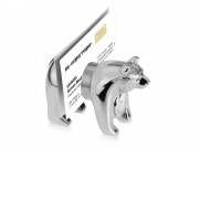 Часы Медведь, серебристый